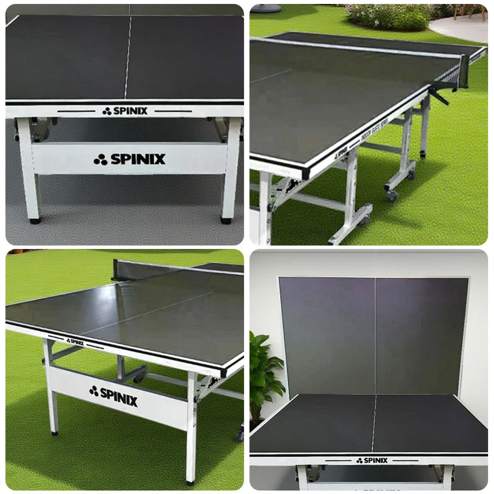 SPINIX Rollaway 13mm Indoor Black&Blue Foldable Solo Play Table Tennis Pingpong Table-Bats Balls Net - Image 13