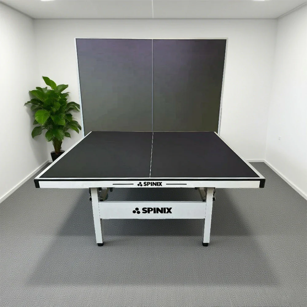 SPINIX Rollaway 13mm Indoor Black&Blue Foldable Solo Play Table Tennis Pingpong Table-Bats Balls Net - Image 14