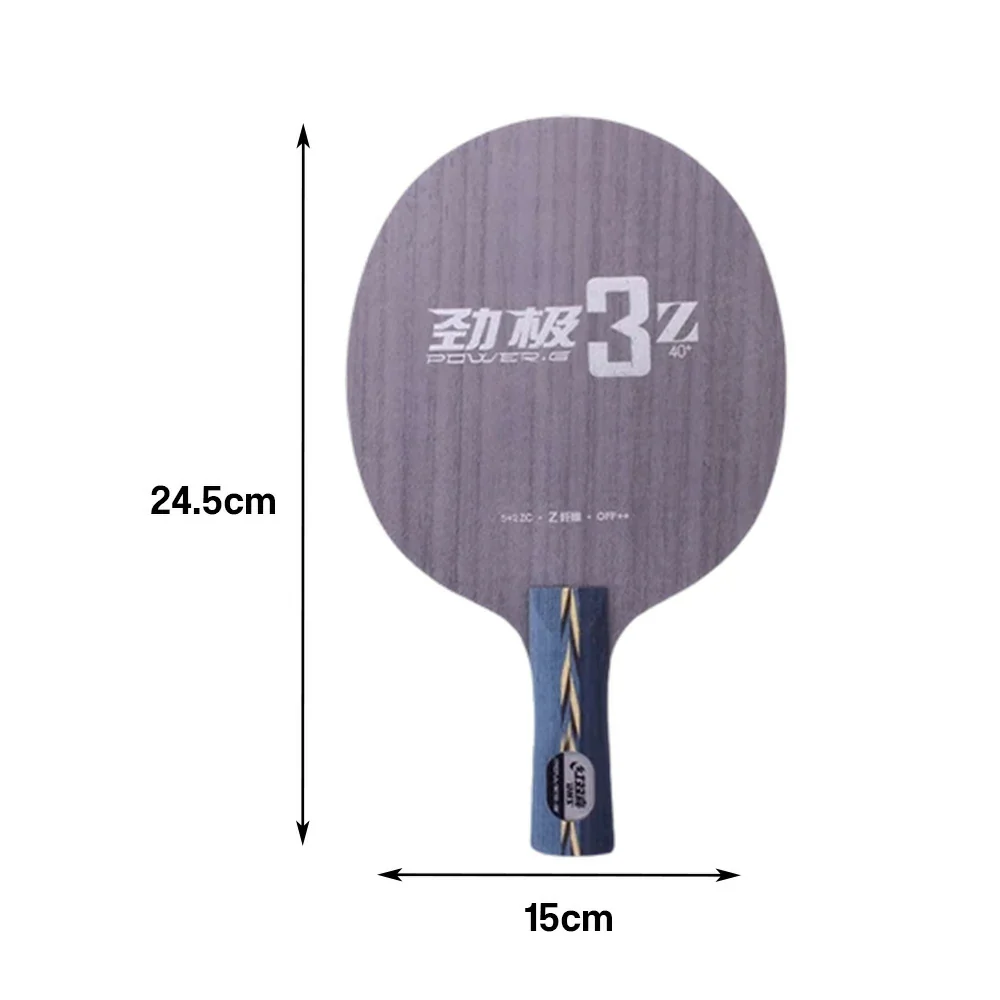 DHS 3Z Penhold Table Tennis Paddle - 5+2ZC Inner Fiber Blade with Hurricane 3 FH & Hurricane 3 BH, Soft Feel & Spin Control - Image 5