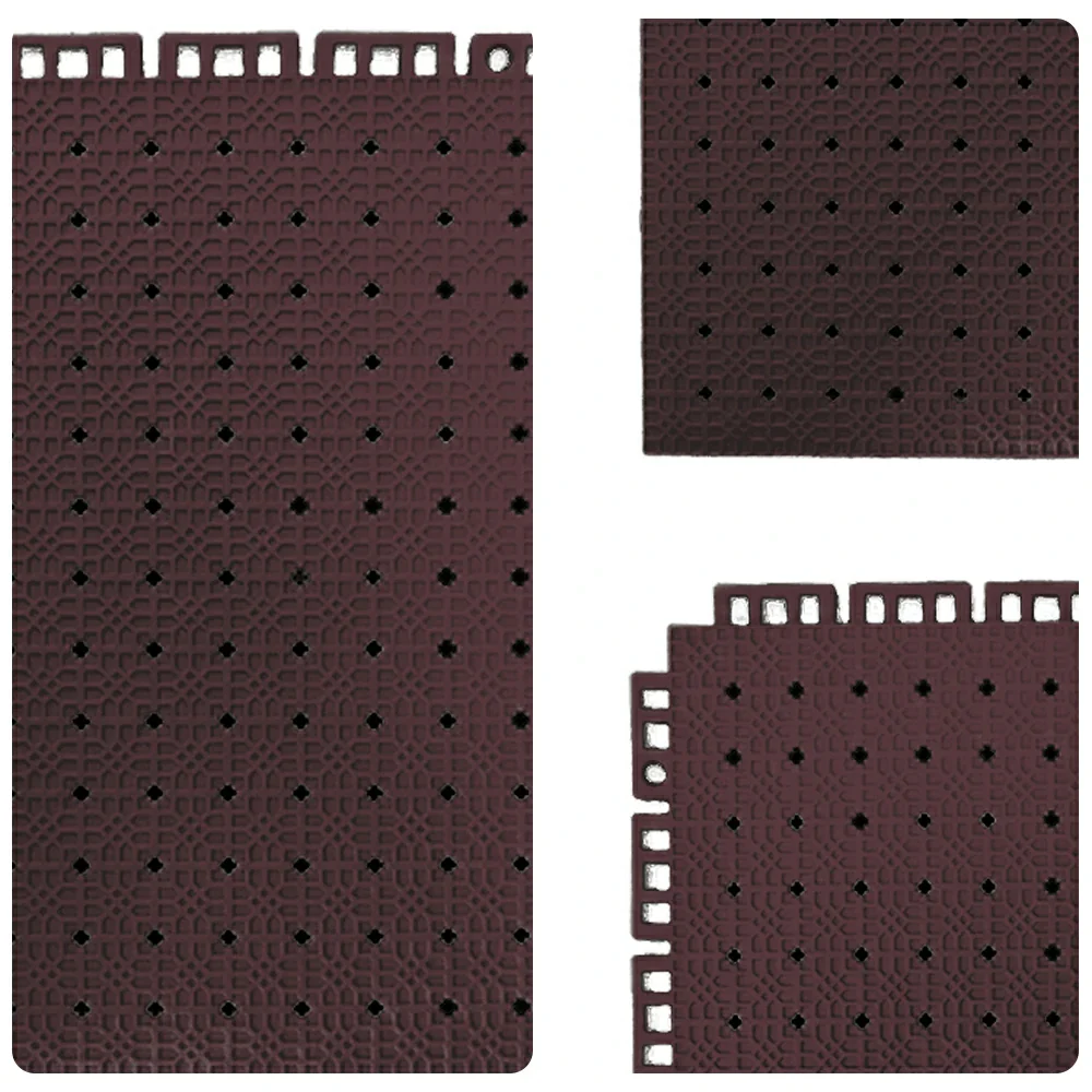 DUNK MASTER Outdoor Interlocking Sports Floor Tiles Anti-Slip Shock Absorbing Basketball Court Flooring 10/20/30 Square Meters - Coffee - Image 3