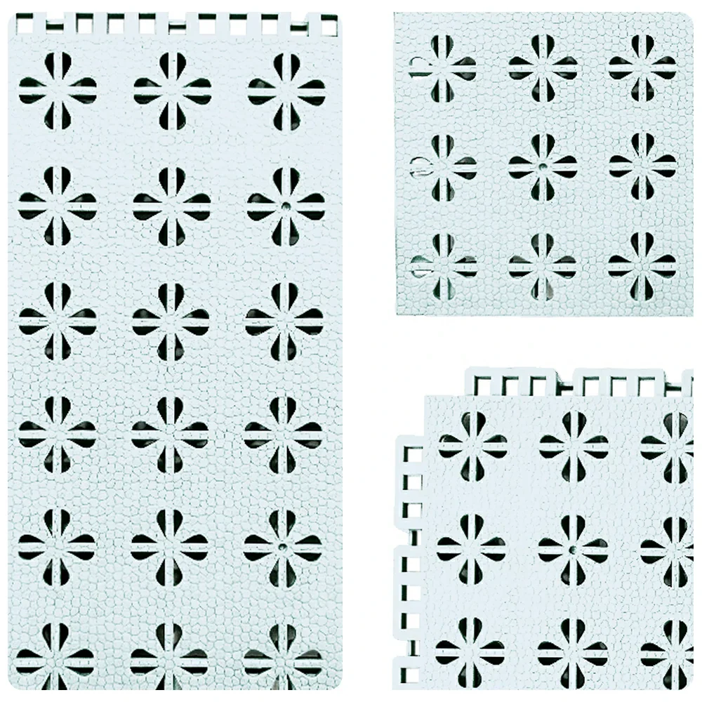 DUNK MASTER Interlocking Sports Court Tiles Anti-Slip Cushioning Drainage Flooring 10/20/30sqm Basketball Court Playground - White - Image 3