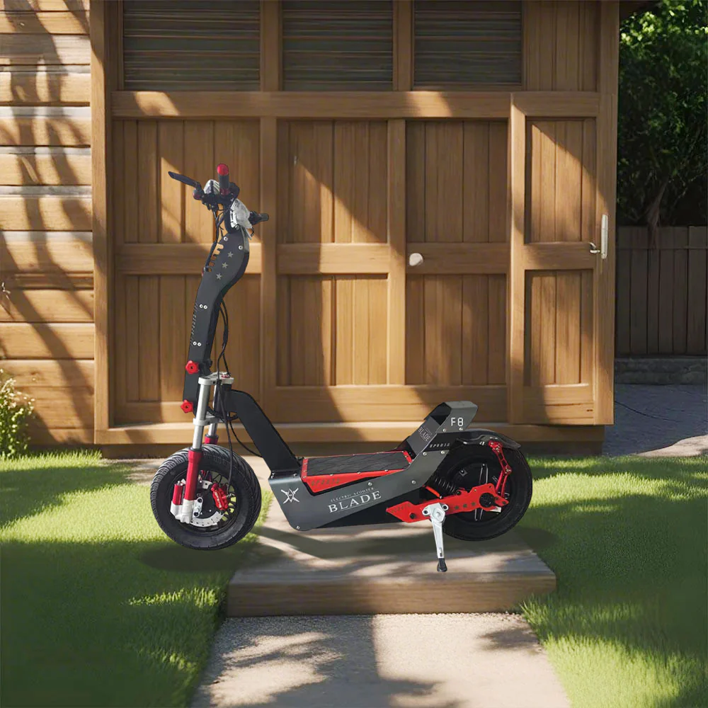 GLIDER 72V 40AH 4000W Electric Scooter Black And Red - Image 3