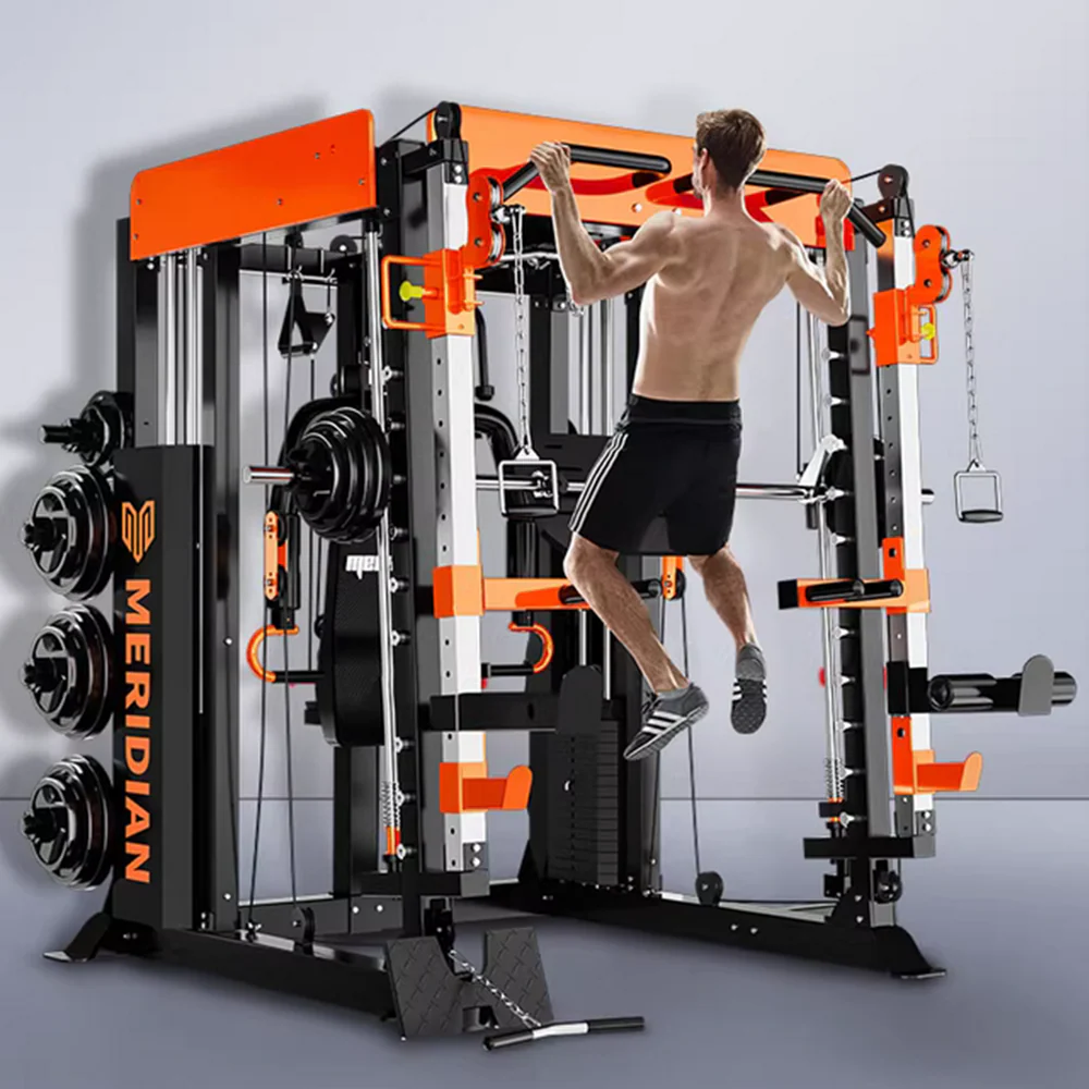 MERIDIAN Q9 Multi Function Power Rack Squat Cage Weight Train Equipment Smith Gantry Crane Machine Home Gym Smith Machine - Image 5