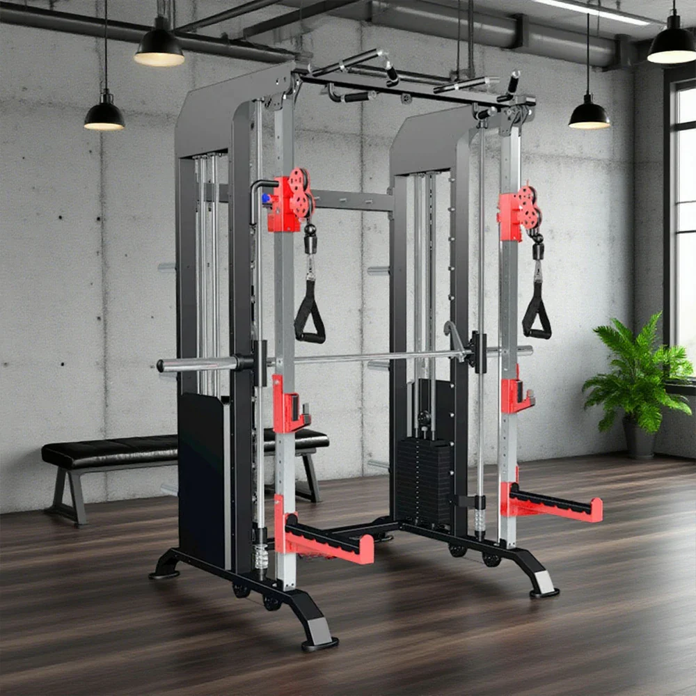 FITPRO Multi-Functional Home Gym Machine - 140kg Pin & Plate Loaded System, Adjustable Fly Handles - Black - Image 2