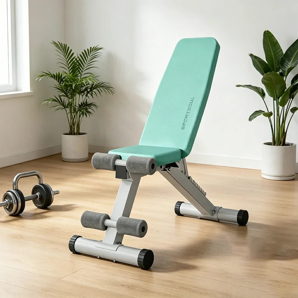 FITPRO Adjustable Dumbbell Bench with 8-Level Backrest and 525kg Capacity for Home Strength Training - Green - Image 2