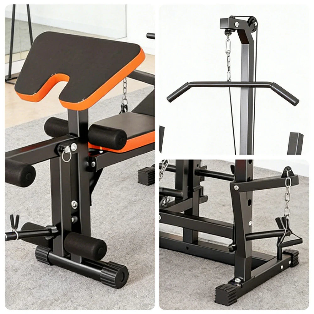 FITPRO Multi Function Power Rack System Lat Pulldown Full Body Training 300kg Capacity Home Gym - Image 3