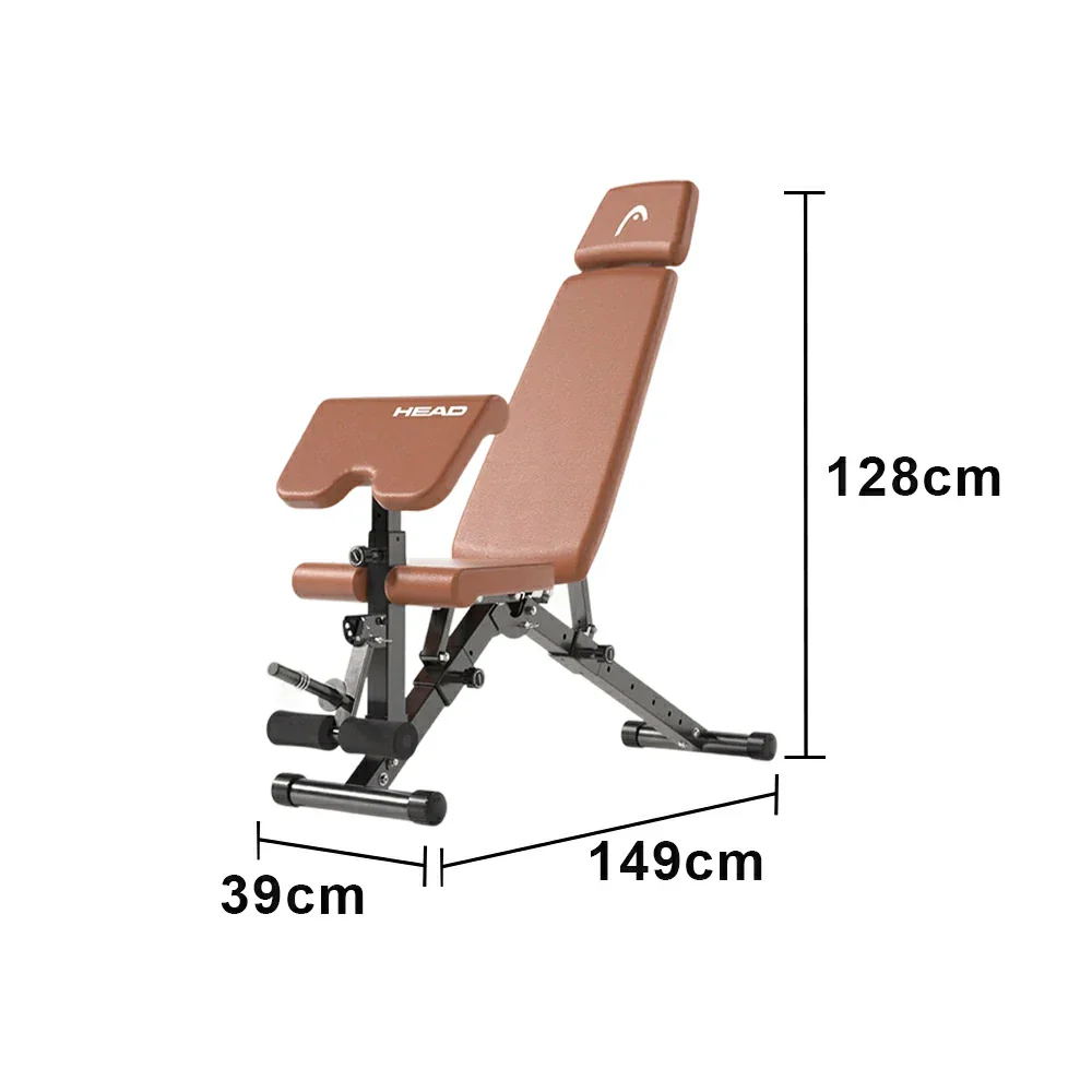 FITPRO Adjustable Weight Bench Foldable 400kg Capacity Multi Function Full Body Home Gym Training - Brown - Image 6