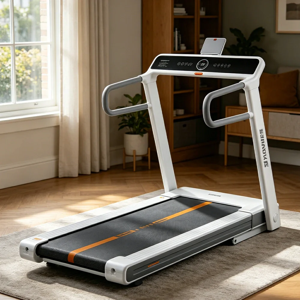 FITPRO Smart Foldable Treadmill with Dual-Turbine Brushless Motor and Electric Incline for Small-Space Home Fitness - Image 4