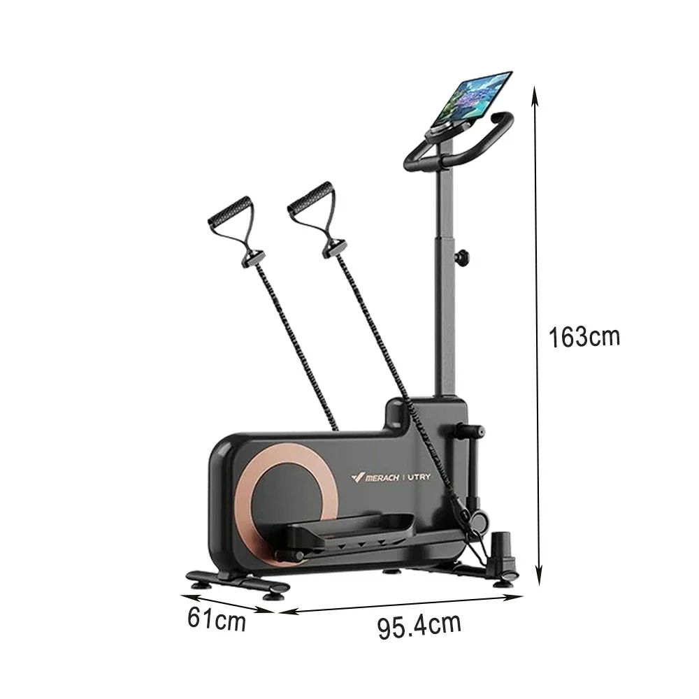 FITPRO Home Exercise Bike Trainer - 32-Level Magnetic Resistance, Self-Powered System, Compact Space-Saving Design with Tablet Holder - Dark Gray - Image 5