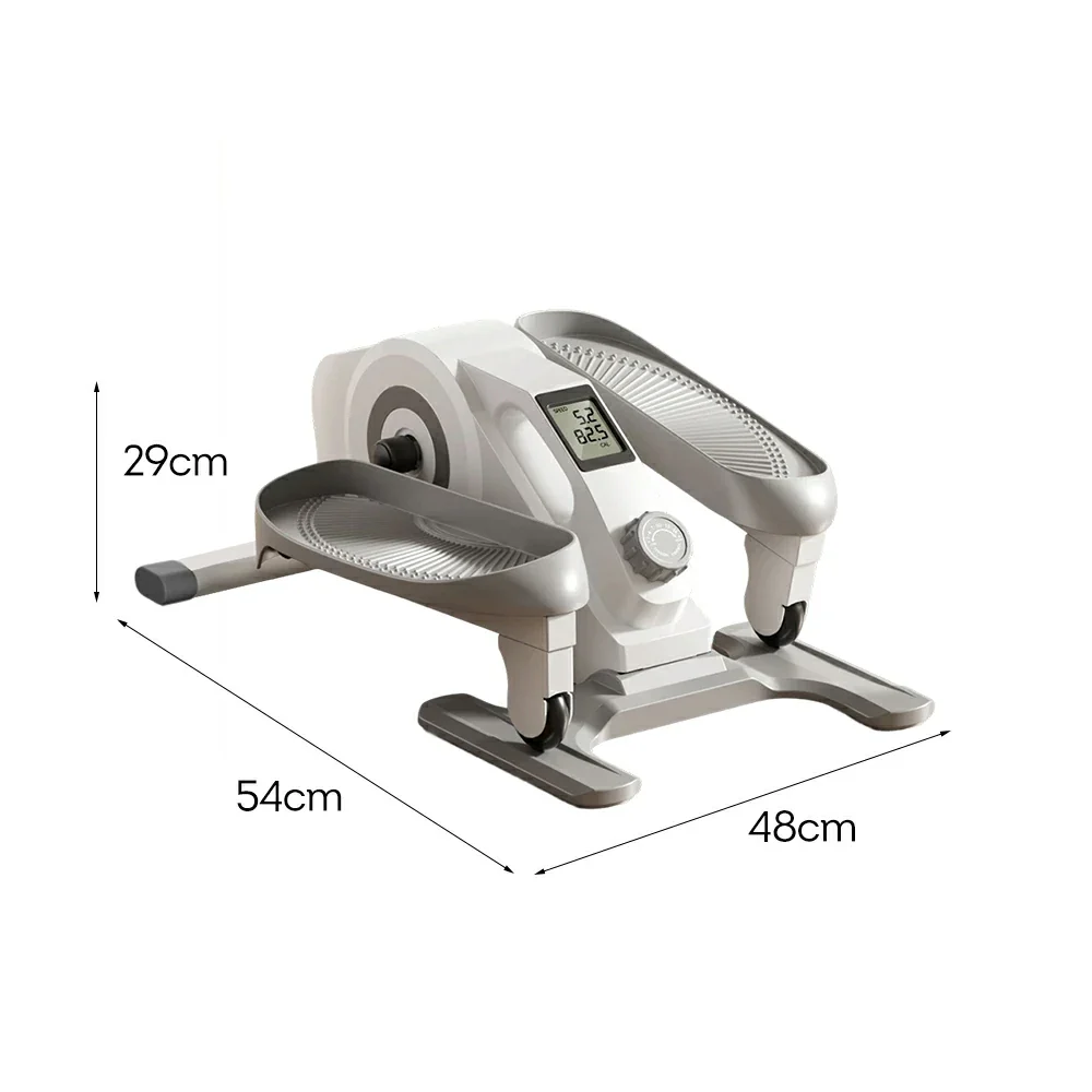 FITPRO Compact Elliptical Machine - 150kg Capacity, Knee-Friendly Motion, 16-Level Resistance, Ideal for Family Home Use - White - Image 5