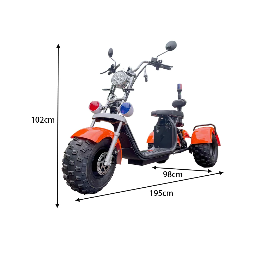 GLIDER HALLEY SC 08 1000W 60V 12-20AH Lithium Battery Three-Wheel Electric Motorbike/Motorcycle/Scooter Cruise at 25km/h - Unlock More Power (Details Inside)* - Image 6