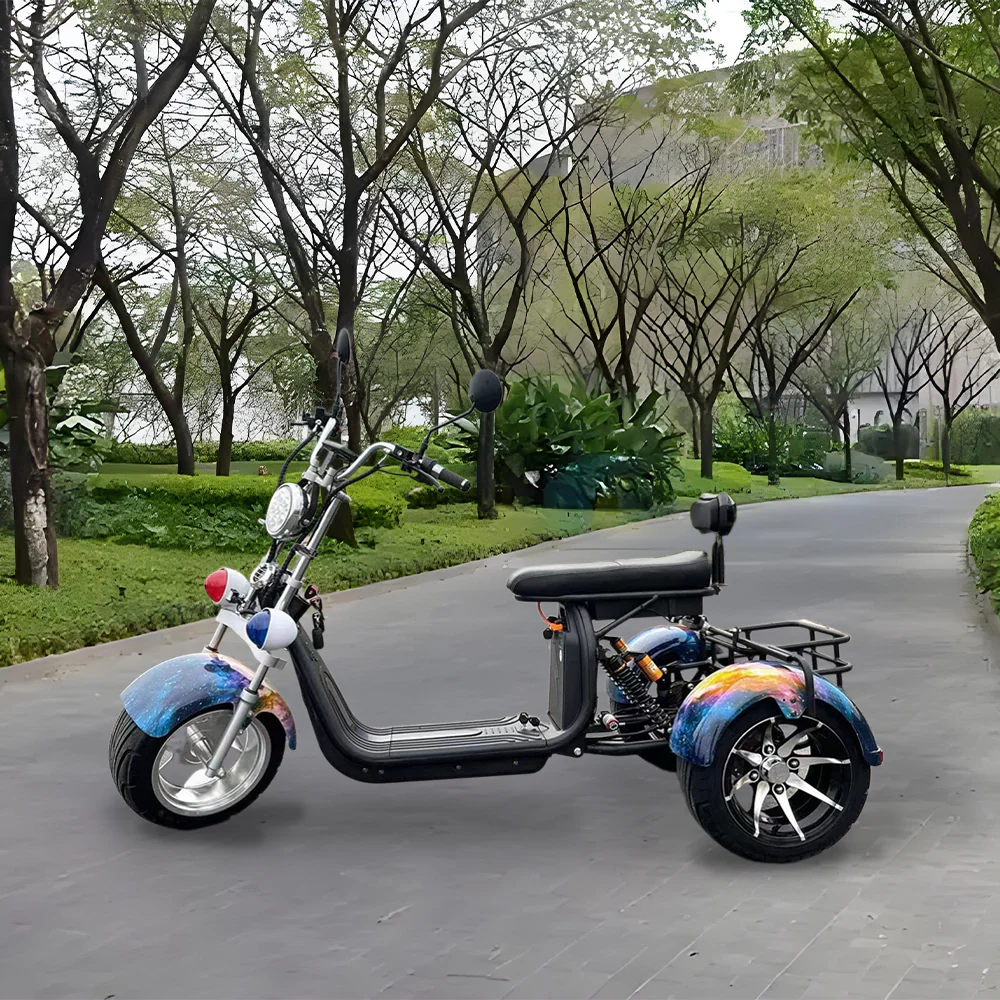 GLIDER HALLEY SC 08 1000W 60V 12-20AH Lithium Battery Three-Wheel Electric Motorbike/Motorcycle/Scooter Cruise at 25km/h - Unlock More Power (Details Inside)* - Image 8