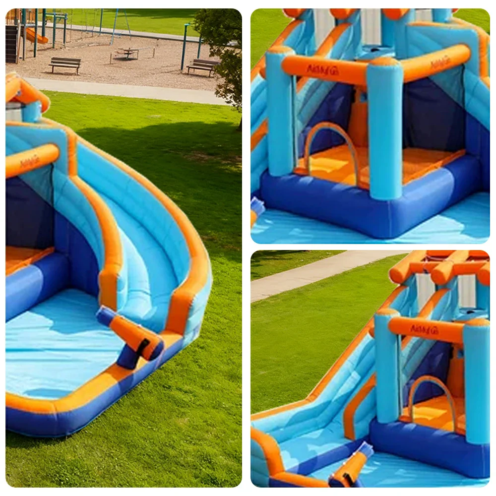GAMEON Dual Slide Water Spray Inflatable Bounce Castle PVC Build with Blower - Twin Splash Style - Image 3