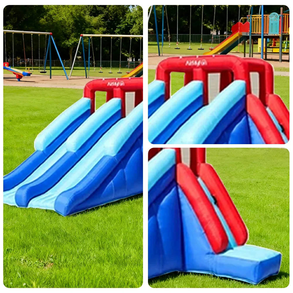 GAMEON Water Slide Inflatable Bounce Castle PVC Build with Blower - Triple Glide Style - Image 5