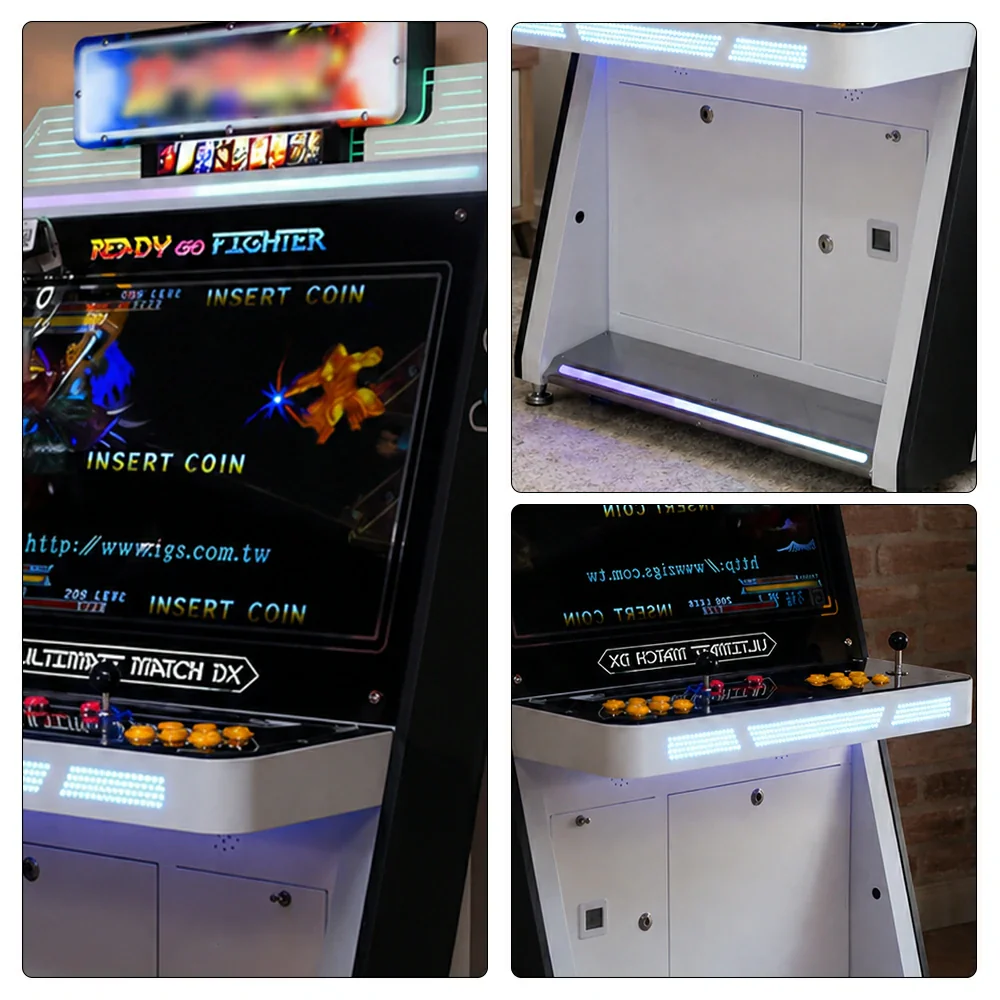 GAMEON Fighting Hero Arcade Machine - Dual Player Fighting Game Cabinet with Joystick Controls, HD Display & Coin Operation for Home and Commercial Entertainment - Black - Image 3
