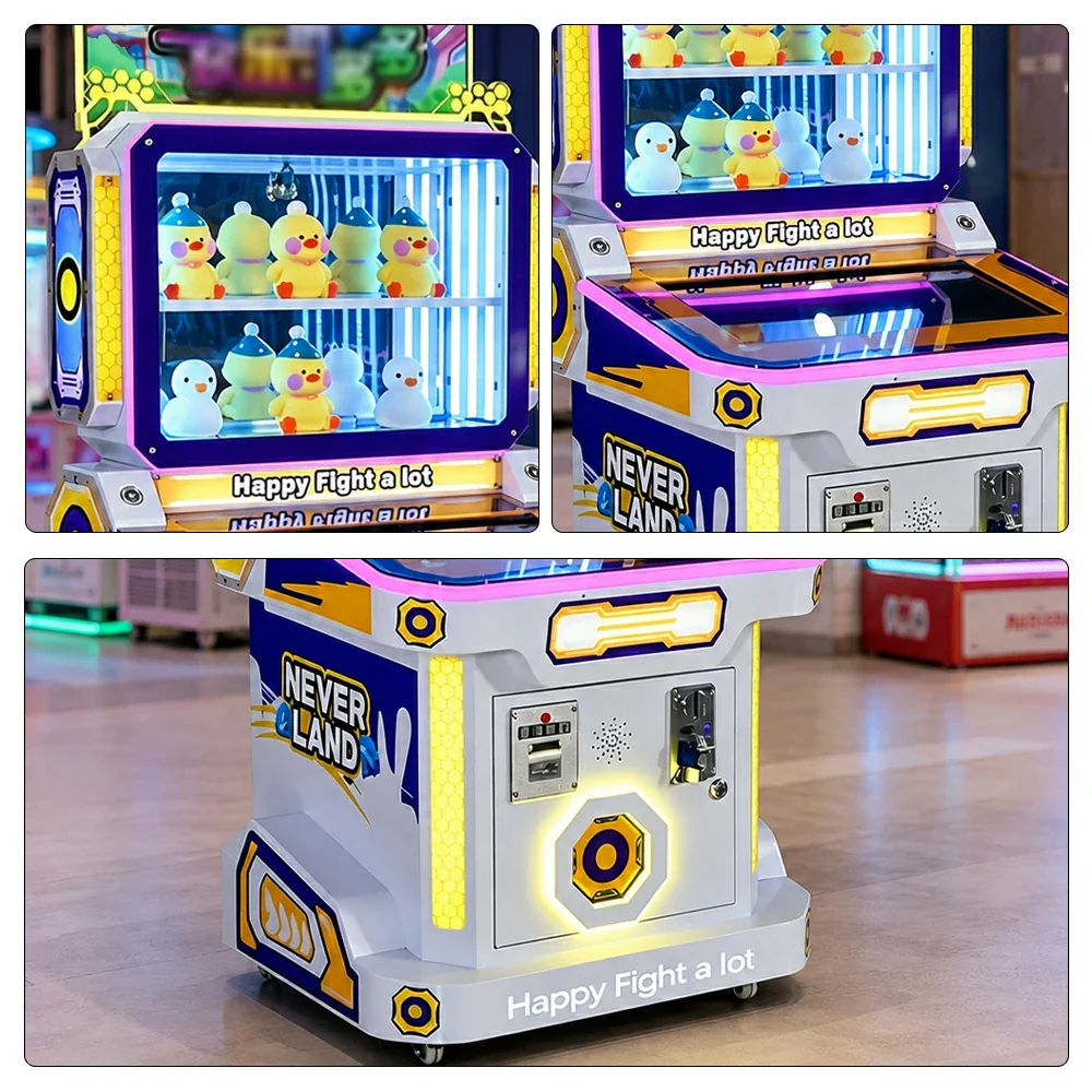 GAMEON Happy Puzzle Arcade Machine - Coin Operated Kids Game with Interactive Touchscreen, Prize Display & Ticket Reward System for Entertainment Venues - White - Image 3