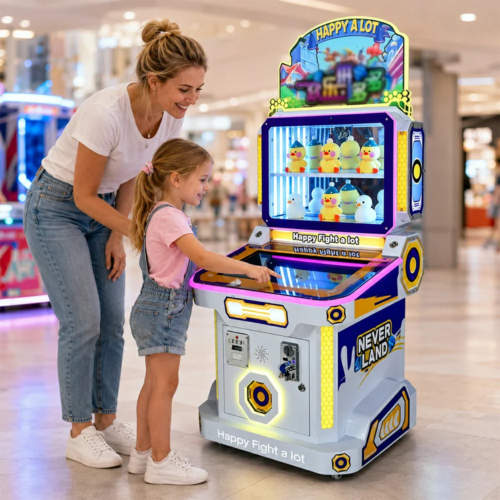 GAMEON Happy Puzzle Arcade Machine - Coin Operated Kids Game with Interactive Touchscreen, Prize Display & Ticket Reward System for Entertainment Venues - White - Image 6