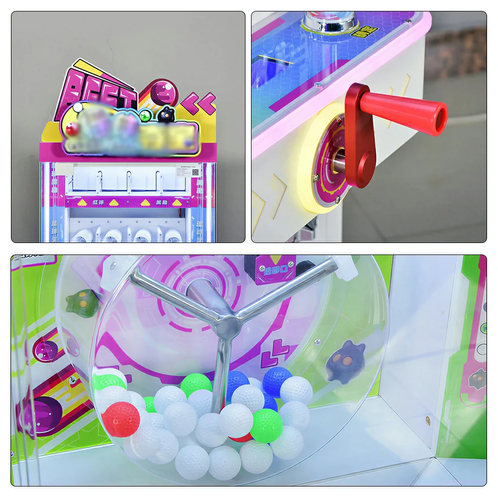 GAMEON Lucky Ball Prize Machine - Coin Operated Arcade Gift Game with Ball Control Challenge, Prize Display & Reward System for Kids Entertainment Venues - White - Image 3