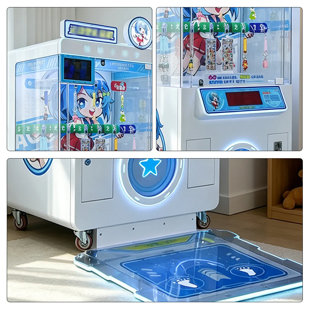 GAMEON Step Challenge Prize Machine - Interactive Footstep Arcade Game with QR Payment, Digital Score Display & Random Rewards for Kids Entertainment Venues - White - Image 3