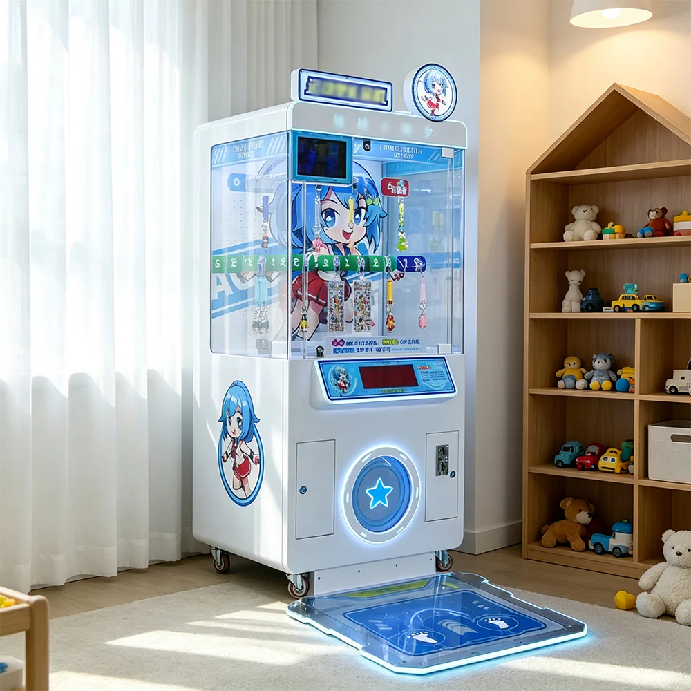 GAMEON Step Challenge Prize Machine - Interactive Footstep Arcade Game with QR Payment, Digital Score Display & Random Rewards for Kids Entertainment Venues - White - Image 4