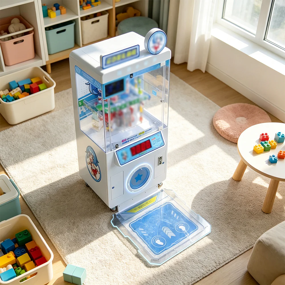 GAMEON Step Challenge Prize Machine - Interactive Footstep Arcade Game with QR Payment, Digital Score Display & Random Rewards for Kids Entertainment Venues - White - Image 5