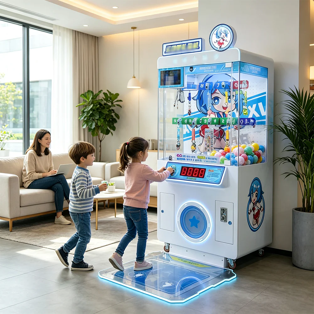 GAMEON Step Challenge Prize Machine - Interactive Footstep Arcade Game with QR Payment, Digital Score Display & Random Rewards for Kids Entertainment Venues - White - Image 6