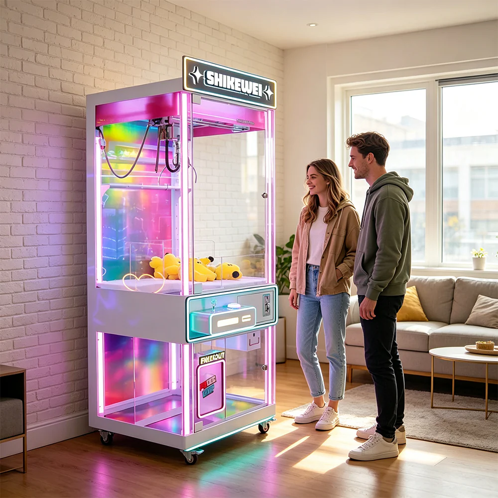 GAMEON Transparent Claw Machine - Coin Operated Prize Grabber Arcade Game with Clear Display Cabinet & Interactive Gift Catching Experience - Pink - Image 6