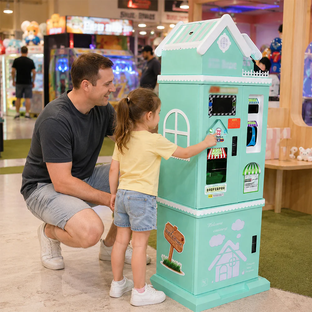 GAMEON House Coin Exchange Machine - Self Service Game Token Dispenser with Banknote Slot, Coin Outlet & Arcade Operation Support - Mint Green - Image 6