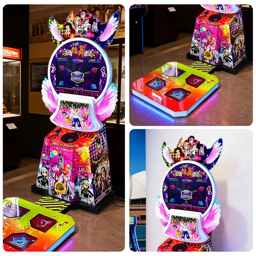 GAMEON Kids Dance Arcade Machine Cute Design LED Lights Music Rhythm Game - Standard - Image 3