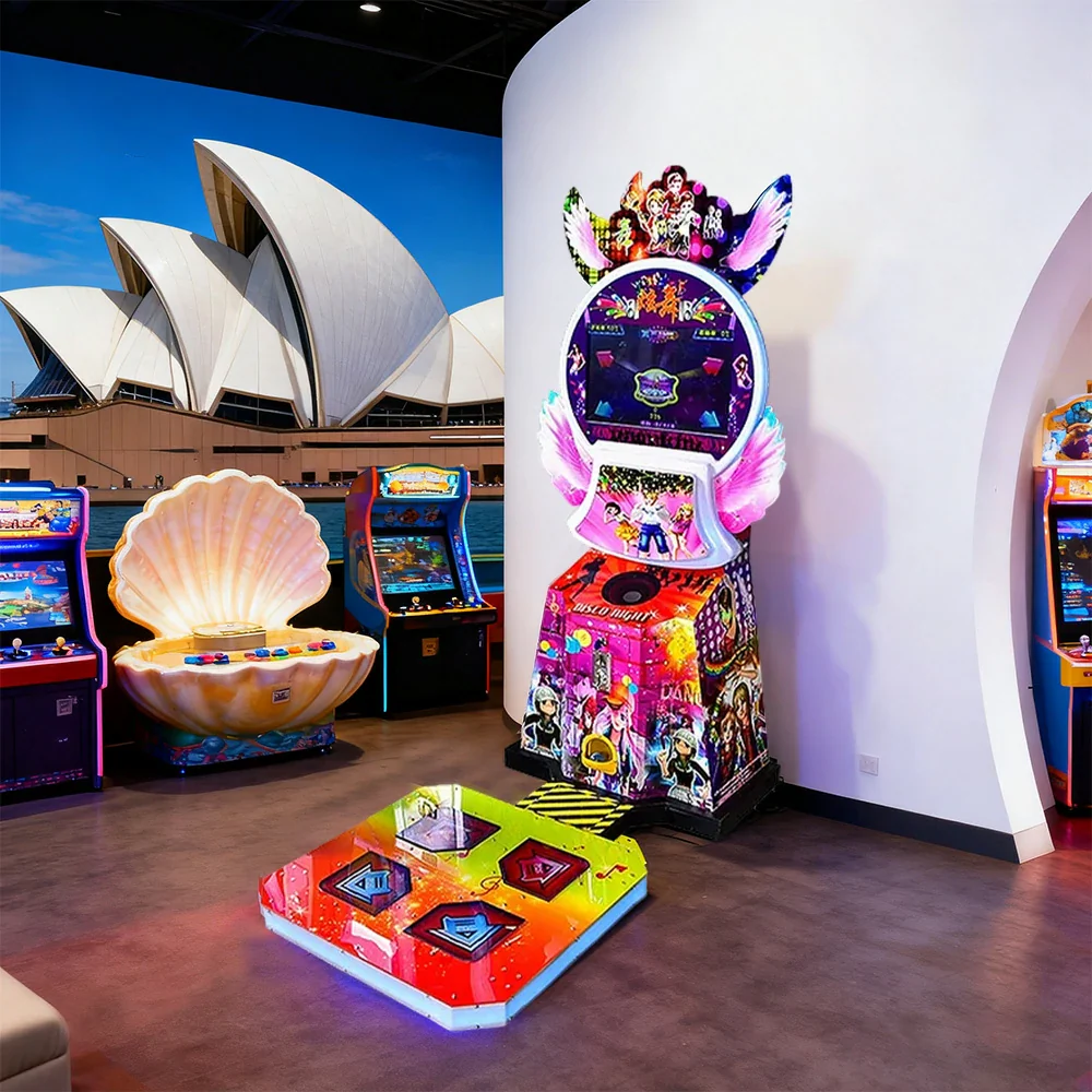 GAMEON Kids Dance Arcade Machine Cute Design LED Lights Music Rhythm Game - Standard - Image 4