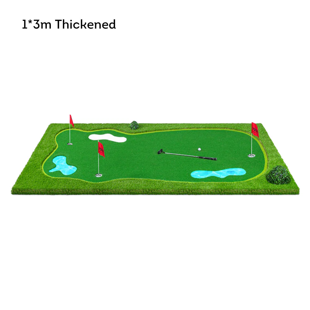 Practice Golf Putting Green Indoor/Outdoor - Green - Image 12