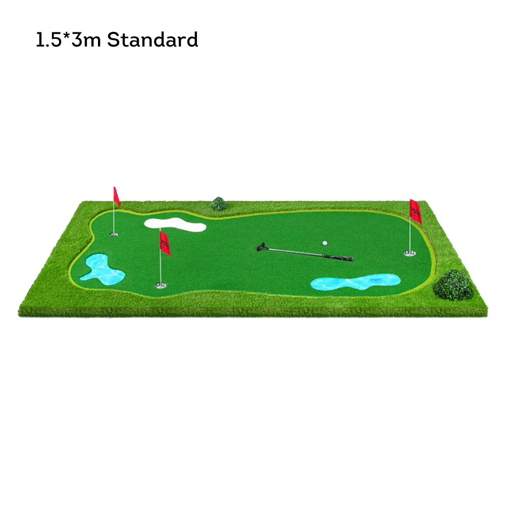 Practice Golf Putting Green Indoor/Outdoor - Green - Image 13