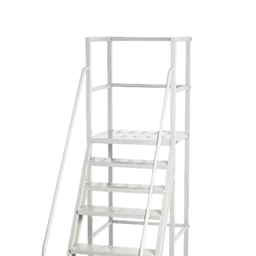 GROVIA 300cm Platform Height  12-step Ladder With Wheels Warehouse Staircase - Image 5