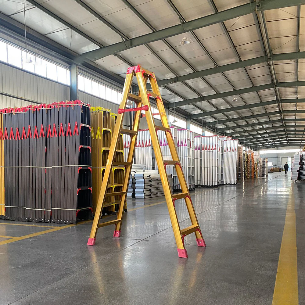GROVIA L08 3/4/5/6/8/9/10-step Aluminum Alloy Ladder Warehouse Staircase/Household Stairs - Golden - Image 14