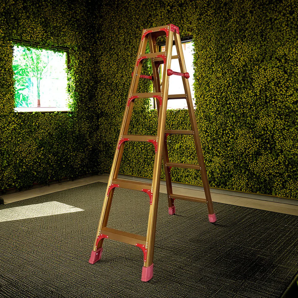 GROVIA L08 3/4/5/6/8/9/10-step Aluminum Alloy Ladder Warehouse Staircase/Household Stairs - Golden - Image 15