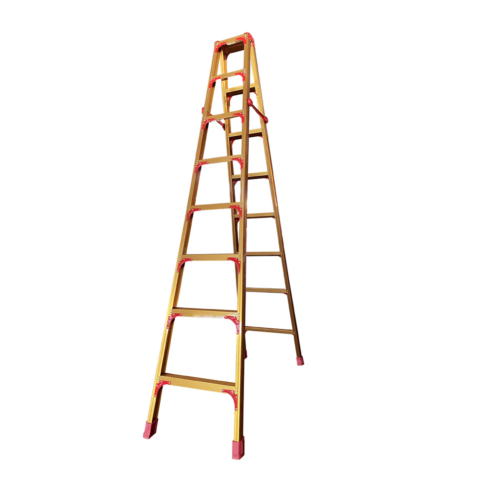 GROVIA L08 3/4/5/6/8/9/10-step Aluminum Alloy Ladder Warehouse Staircase/Household Stairs - Golden - Image 16