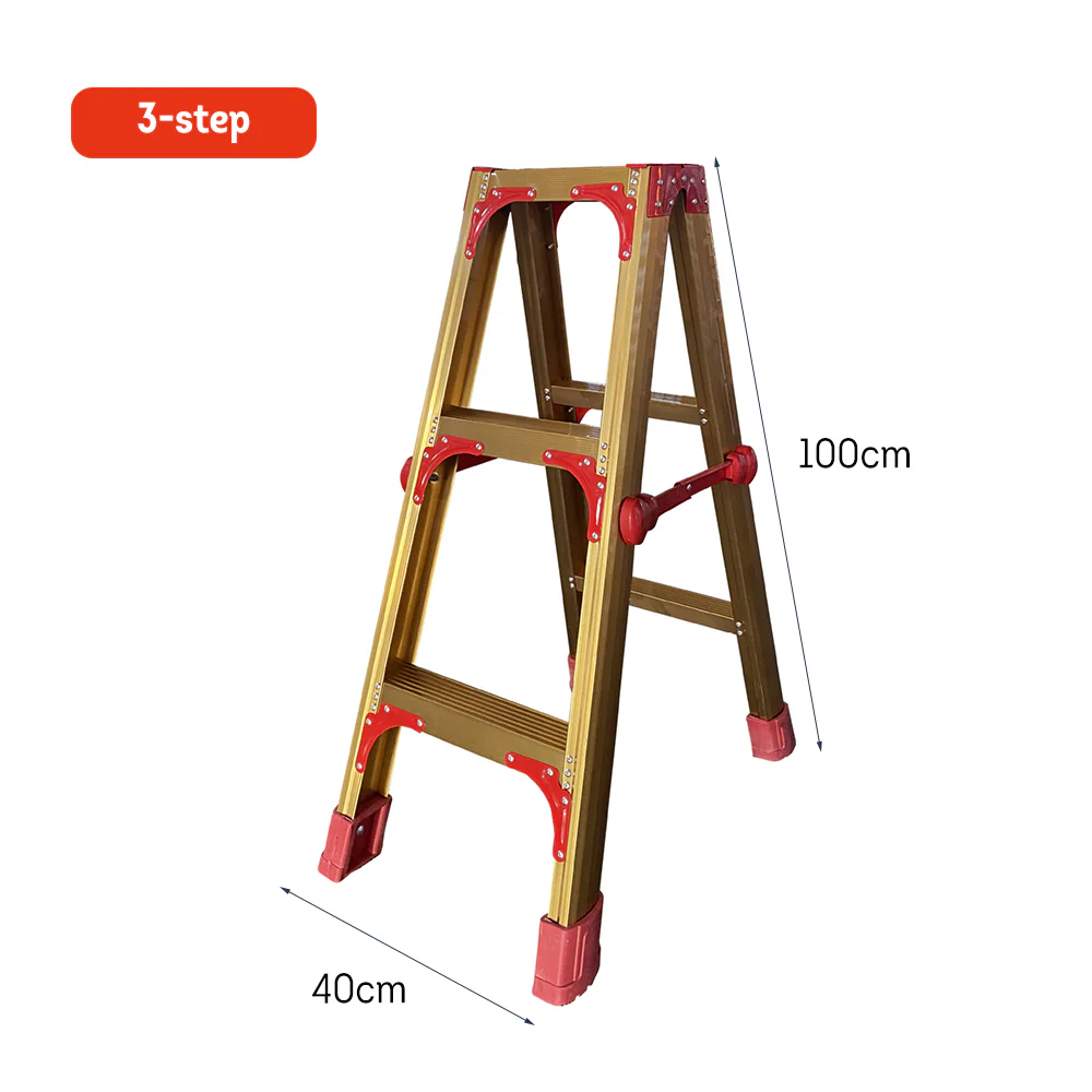 GROVIA L08 3/4/5/6/8/9/10-step Aluminum Alloy Ladder Warehouse Staircase/Household Stairs - Golden - Image 25