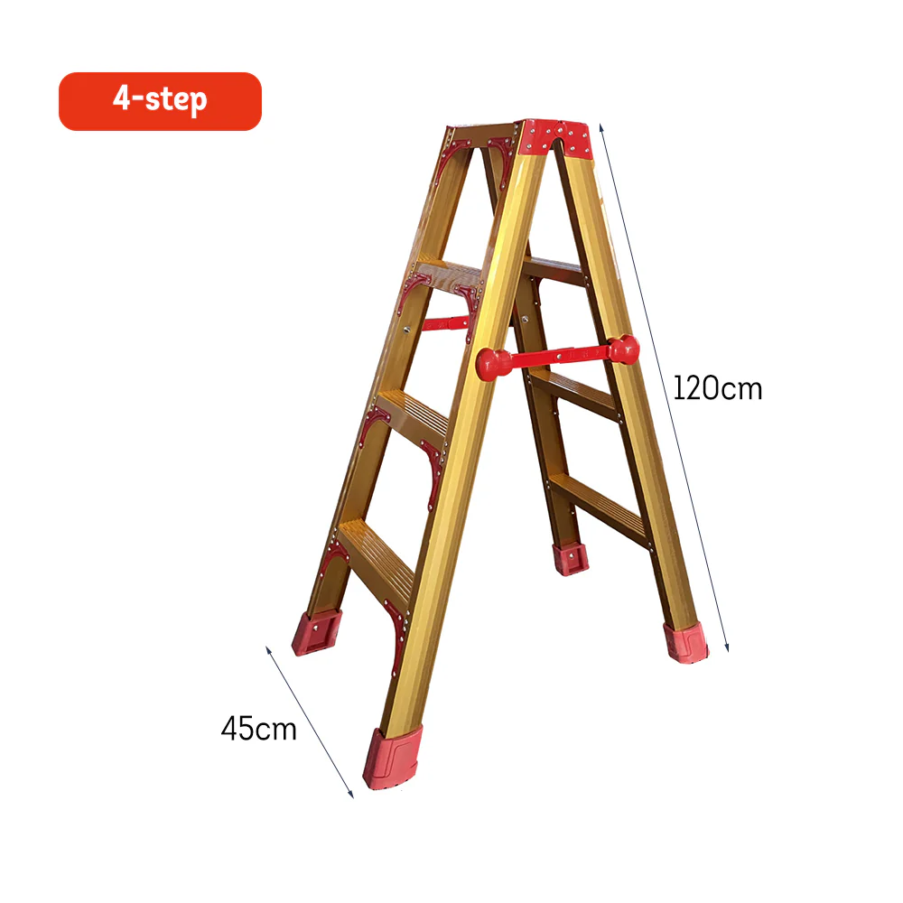 GROVIA L08 3/4/5/6/8/9/10-step Aluminum Alloy Ladder Warehouse Staircase/Household Stairs - Golden - Image 26