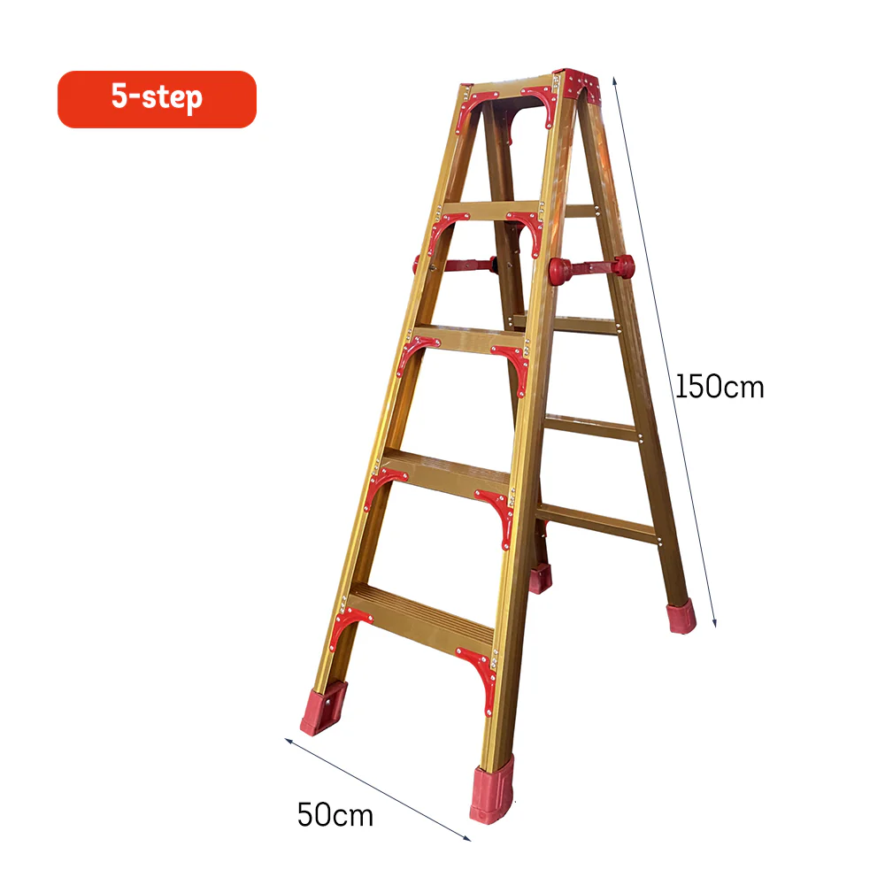 GROVIA L08 3/4/5/6/8/9/10-step Aluminum Alloy Ladder Warehouse Staircase/Household Stairs - Golden - Image 27