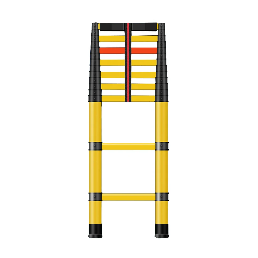 GROVIA 3m/4m/5m Fiberglass Retractable Insulated Ladder ¨C 150kg Capacity, Anti-Slip Pedals, Foldable 6.85cm Design - Image 10
