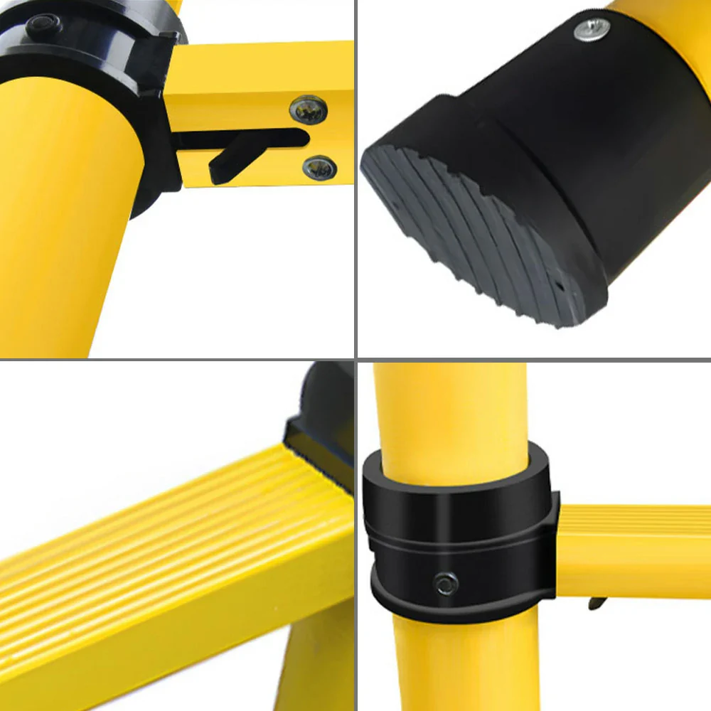 GROVIA 3m/4m/5m Fiberglass Retractable Insulated Ladder ¨C 150kg Capacity, Anti-Slip Pedals, Foldable 6.85cm Design - Image 3