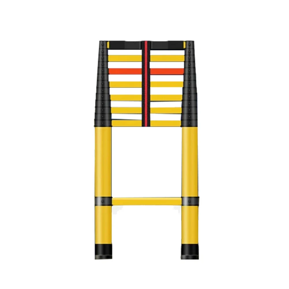 GROVIA 3m/4m/5m Fiberglass Retractable Insulated Ladder ¨C 150kg Capacity, Anti-Slip Pedals, Foldable 6.85cm Design - Image 6