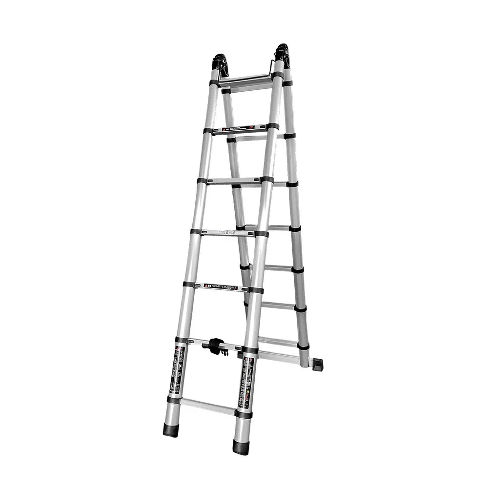 GROVIA Aluminium Multi-Purpose Joint Ladder 5/6/7 Step - Heavy-Duty, Anti-Slip, Foldable & Space-Saving Design - Image 11