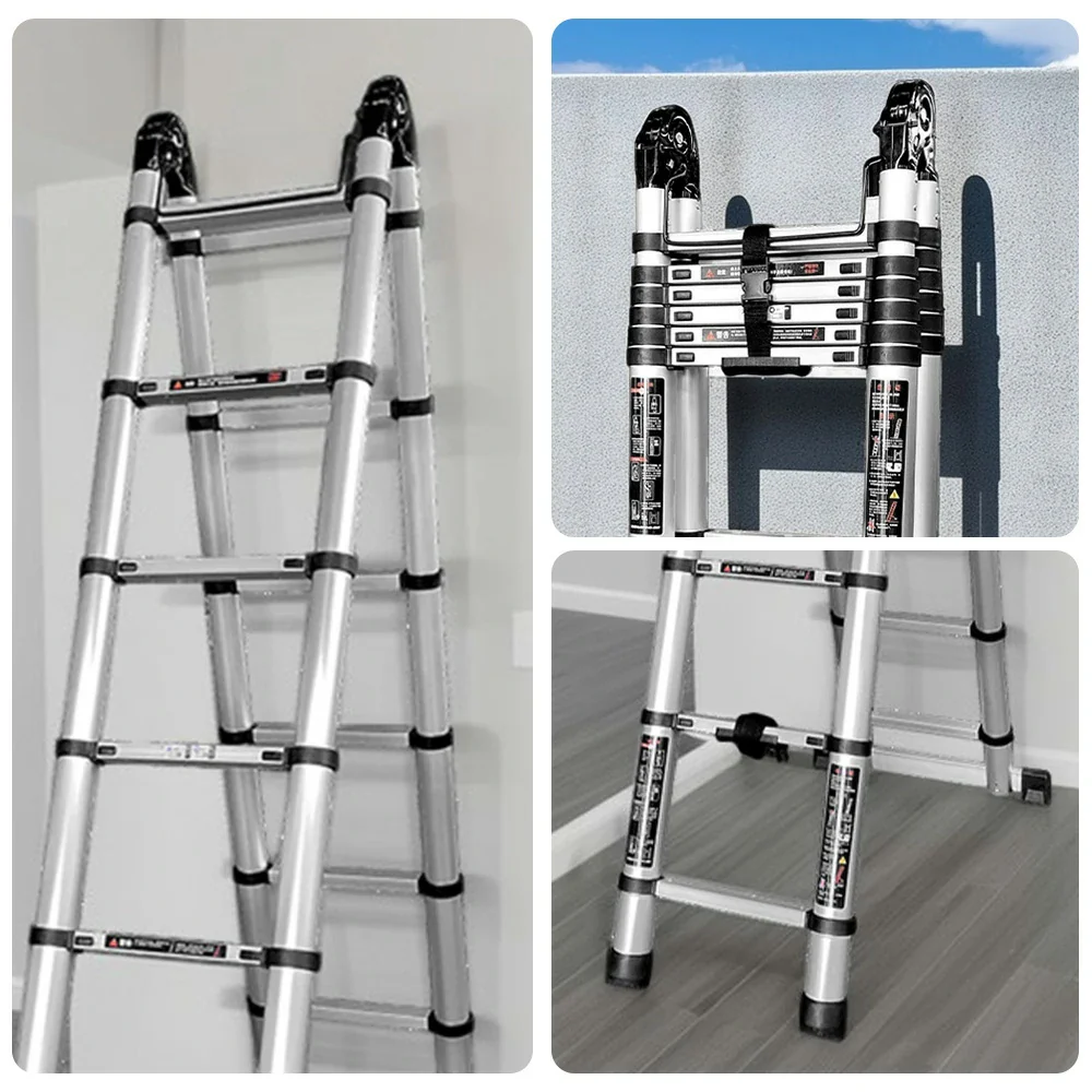 GROVIA Aluminium Multi-Purpose Joint Ladder 5/6/7 Step - Heavy-Duty, Anti-Slip, Foldable & Space-Saving Design - Image 13