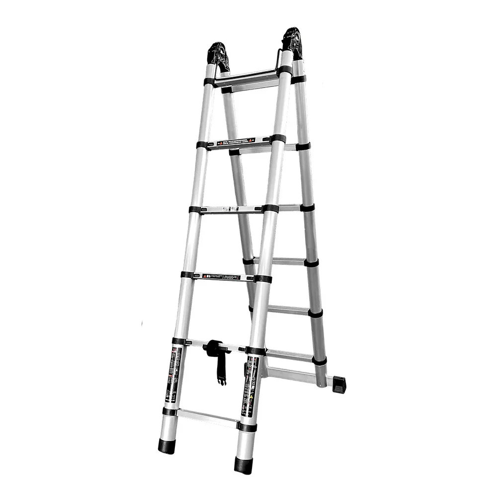 GROVIA Aluminium Multi-Purpose Joint Ladder 5/6/7 Step - Heavy-Duty, Anti-Slip, Foldable & Space-Saving Design - Image 6