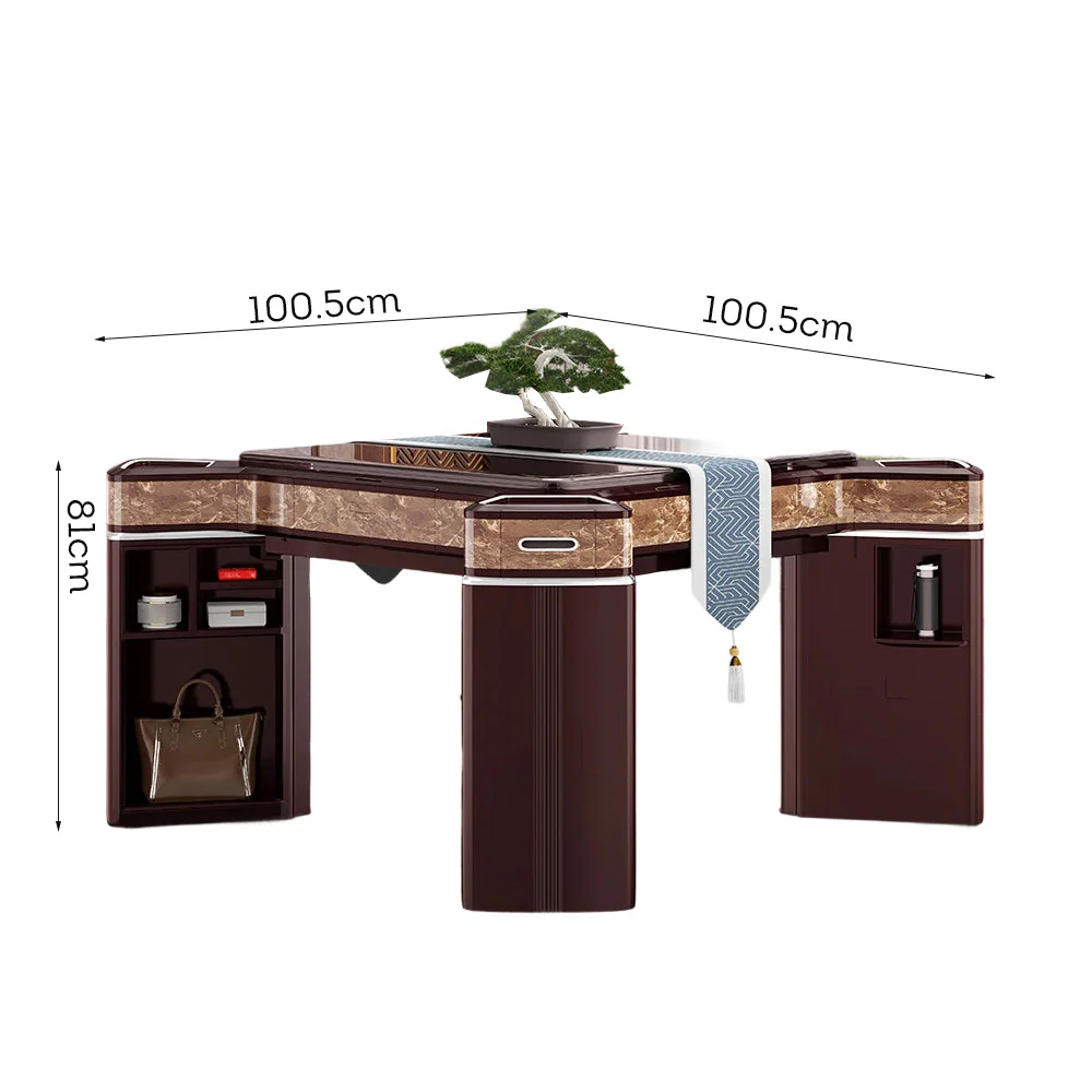 HEXJON JLS Luxurious Low Noise Foldable Automatic Mahjong Table/Dining Table With Cover and Storage Boxes - Image 10