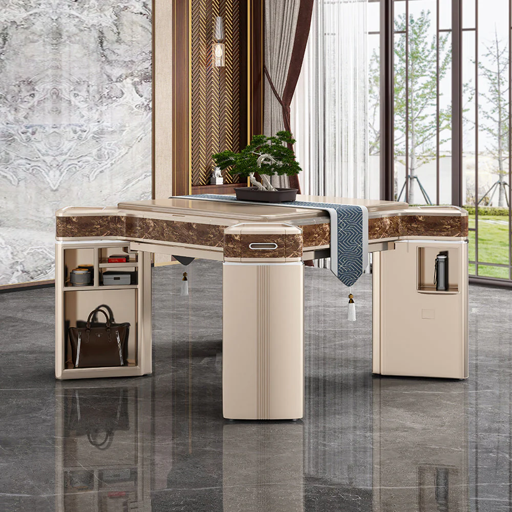 HEXJON JLS Luxurious Low Noise Foldable Automatic Mahjong Table/Dining Table With Cover and Storage Boxes - Image 6