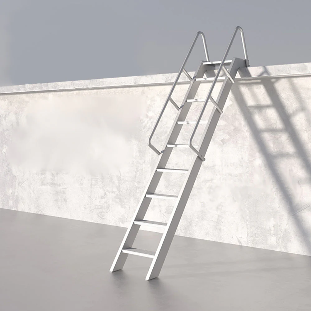 GROVIA 7/ 9/ 12/15-step Aluminum Alloy Ladder Household Stairs - Silver - Image 10