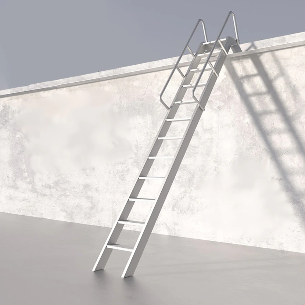 GROVIA 7/ 9/ 12/15-step Aluminum Alloy Ladder Household Stairs - Silver - Image 12
