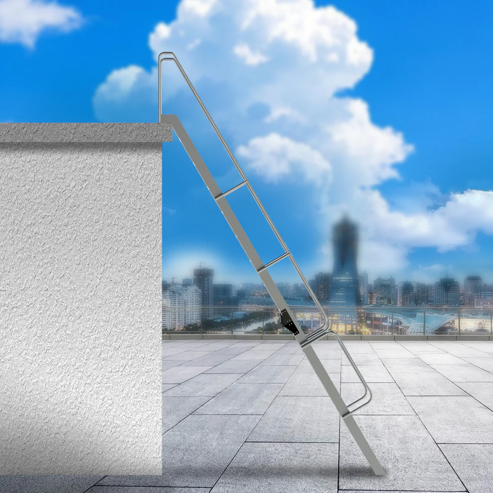 GROVIA 7/ 9/ 12/15-step Aluminum Alloy Ladder Household Stairs - Silver - Image 13